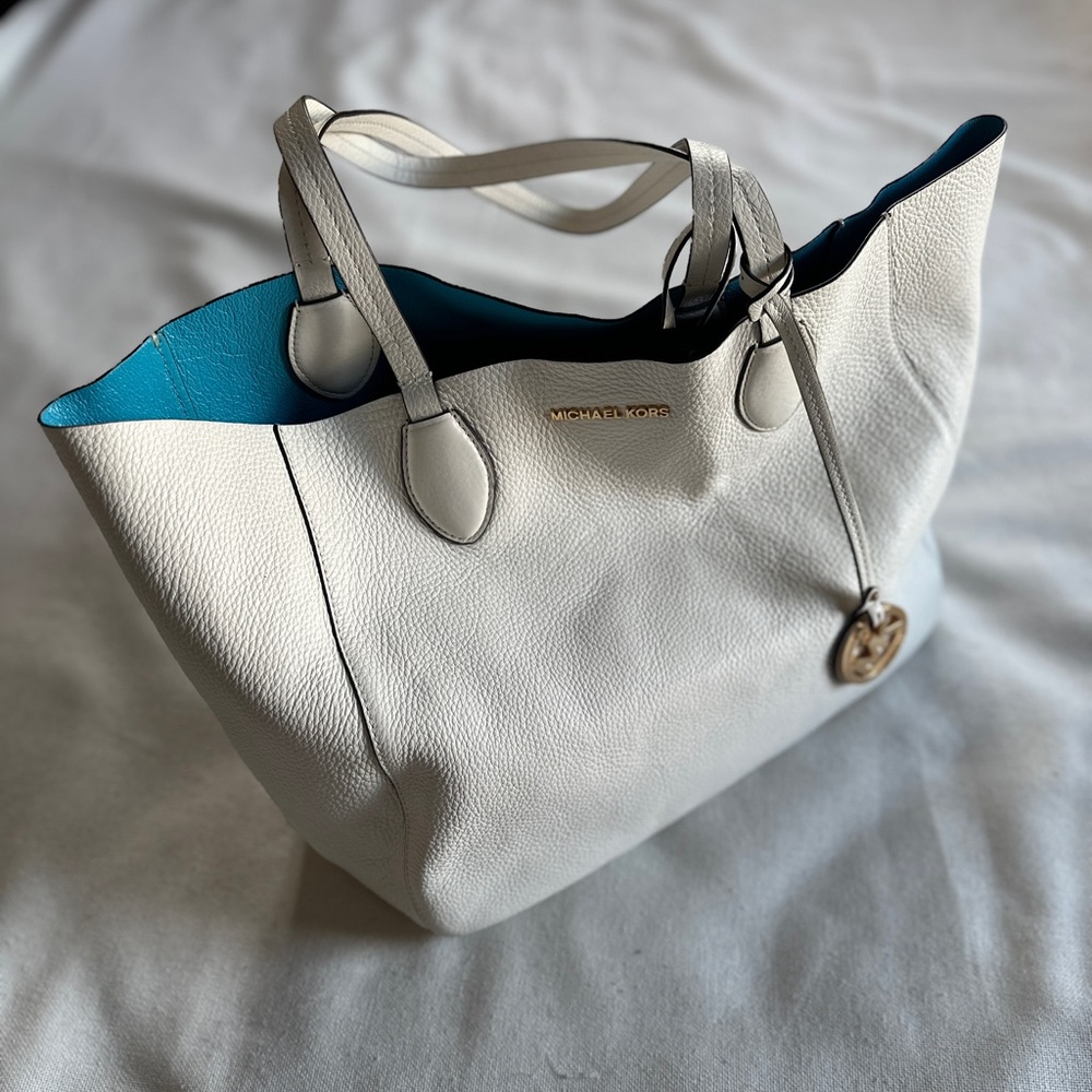 NWOT MICHAEL KORS Mae Large Reversible Tote Bag | Shoulder Bag Carry-On